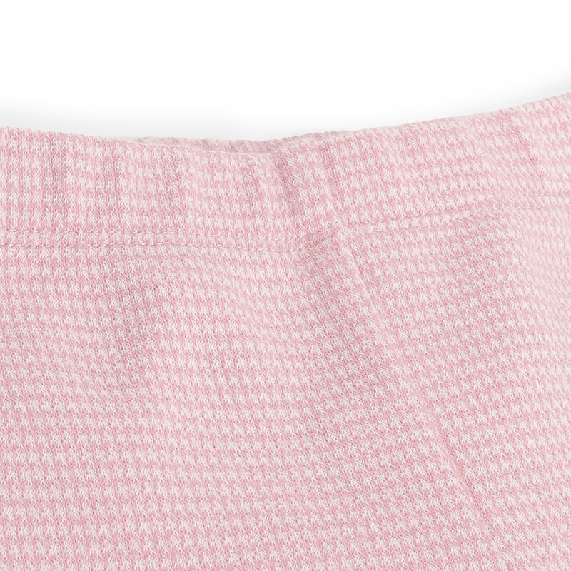 Girls Medium Pink Checkered Legging image number null